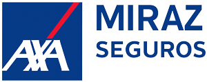 Logotipo de Miraz Seguros by AXA a color