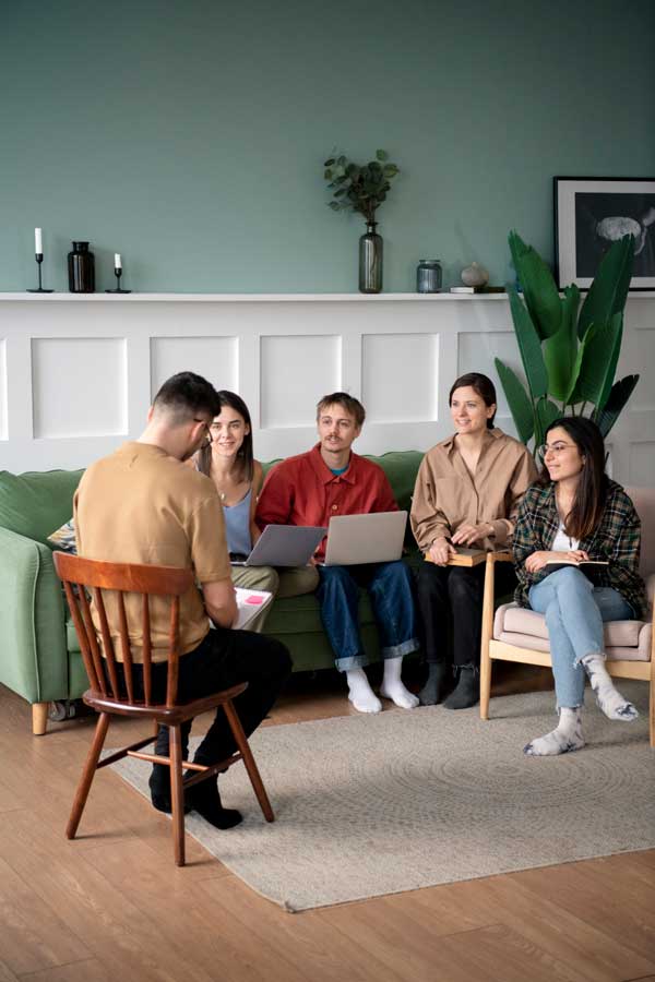 Reunión de vecinos de una comunidad.